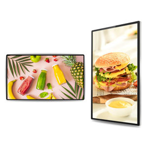 شاشة عرض إعلانات LCD مثبتة على الحائط، لافتات رقمية داخلية وخارجية للمتاجر